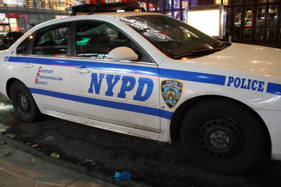 A New York Police Department police car. Taken on February 5, 2011.