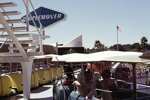 Peoplemover near the front of Tomorrowland.