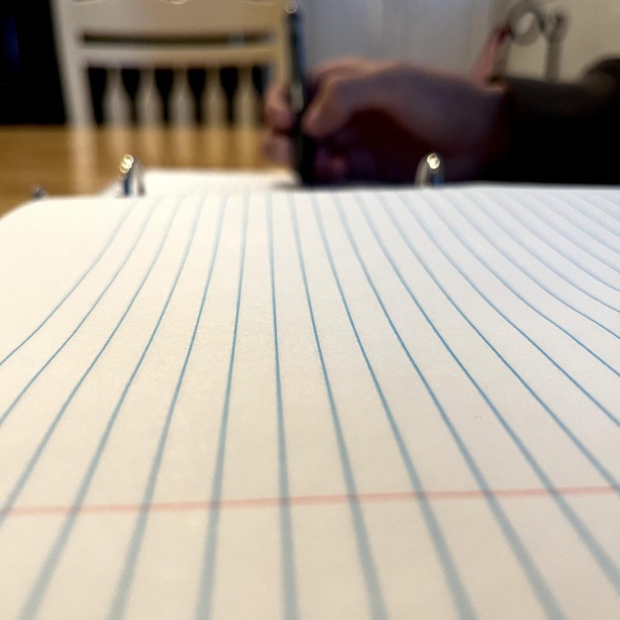 Starting to write on a blank piece of paper to see where your mind will take you.
