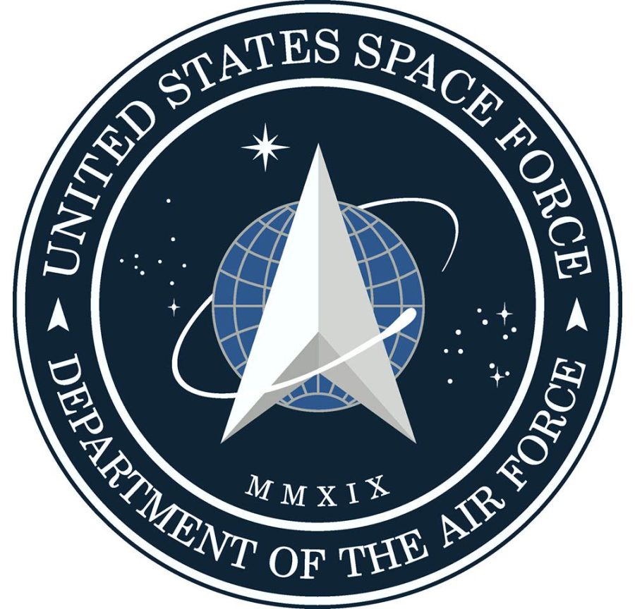 The USSF logo bares resemblance to the Star Trek Starfleet command.