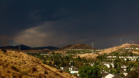 A rare view of SCV during a summer storm.