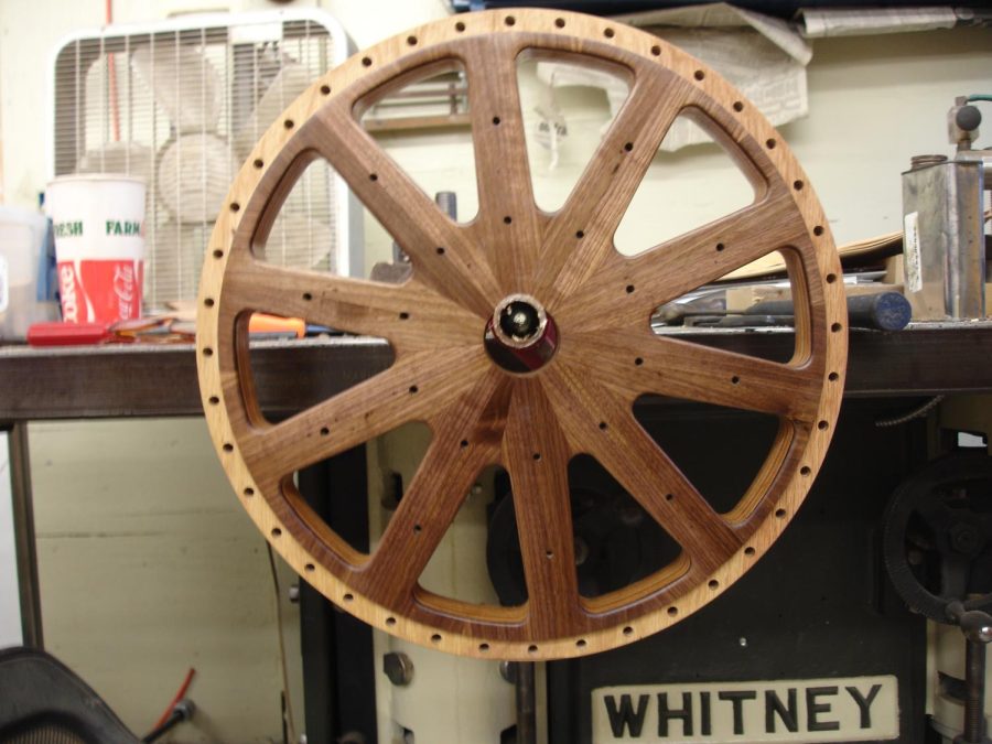 First+finished+wheel%0AThe+first+finished+center+section+of+the+wheels+drying+on+the+shaper.