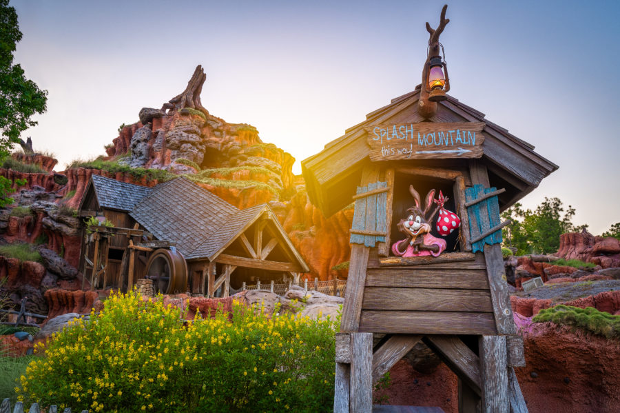 Everybody’s got a laughing place. Splash Mountain. A ride with great a great story, a great view at the top, and a fun drop at the end. This is one of the few shots I planned to take when getting to Disney World. Each park, I have a shot that I plan to take during sunset. I run from where ever we are in the park to take that shot for a few minutes while the sun goes down while the family does something else.