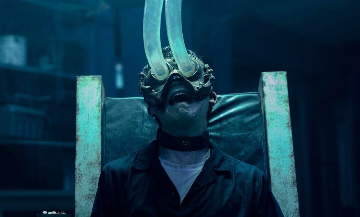 One of many traps from the Saw X film: eye vacuum trap