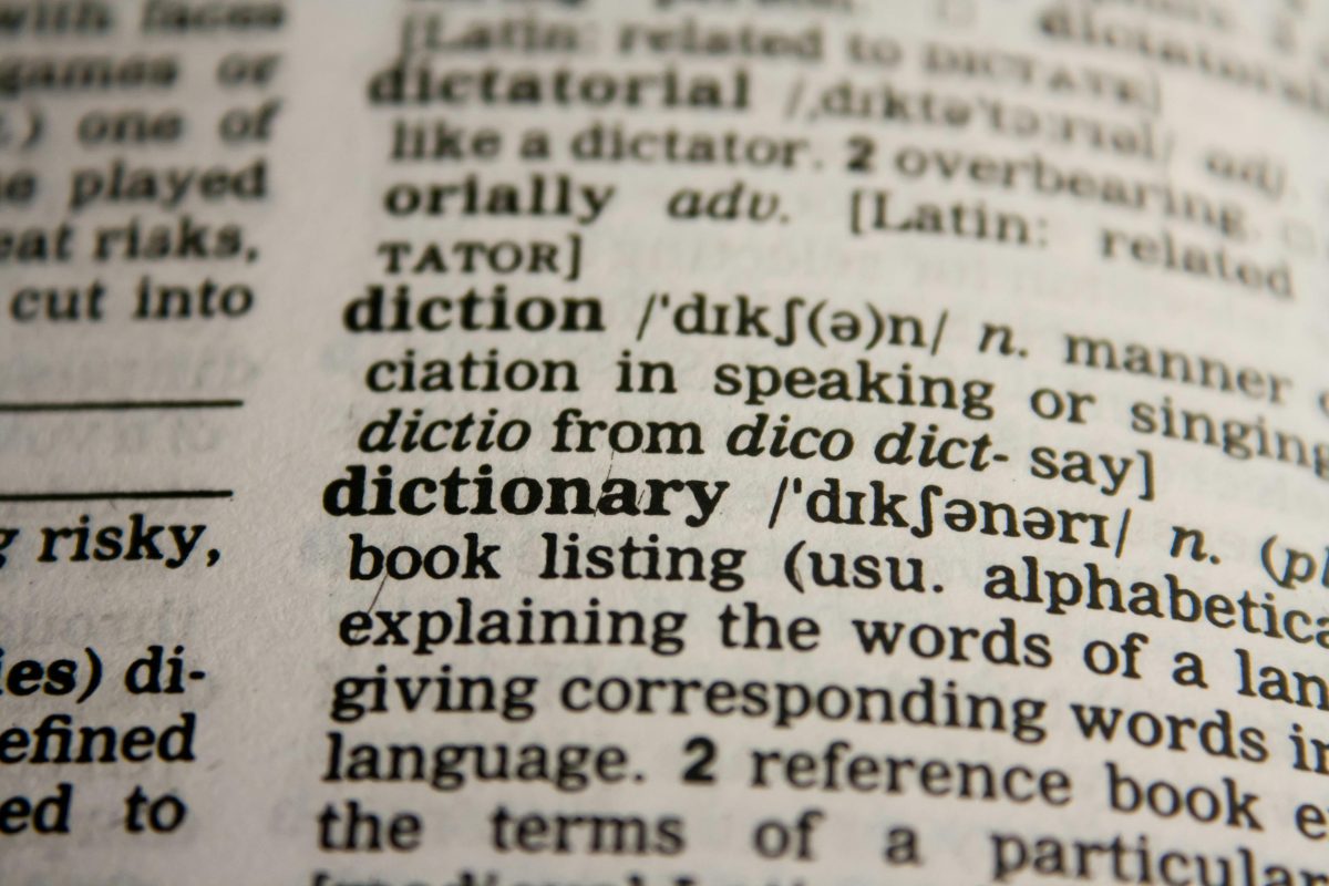 Close-up of a Dictionary