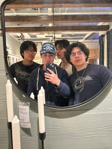 From left to right: Erik Estrada (12), Diego Melara (12), Ayden Mariscal (11), Joshua Benitez (12)