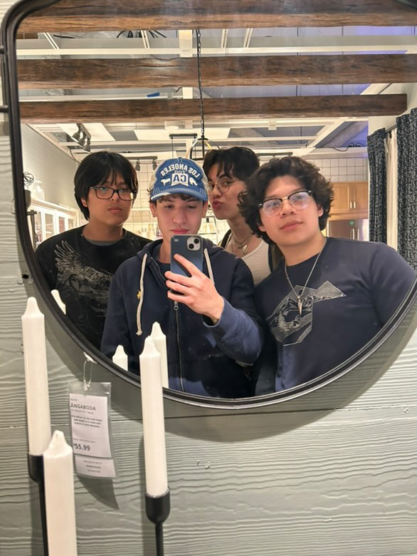 From left to right: Erik Estrada (12), Diego Melara (12), Ayden Mariscal (11), Joshua Benitez (12)