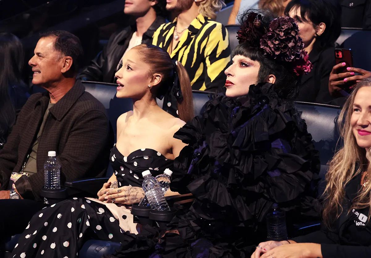 Ariana Grande and Lady Gaga attend the 2025 MTV Video Music Awards