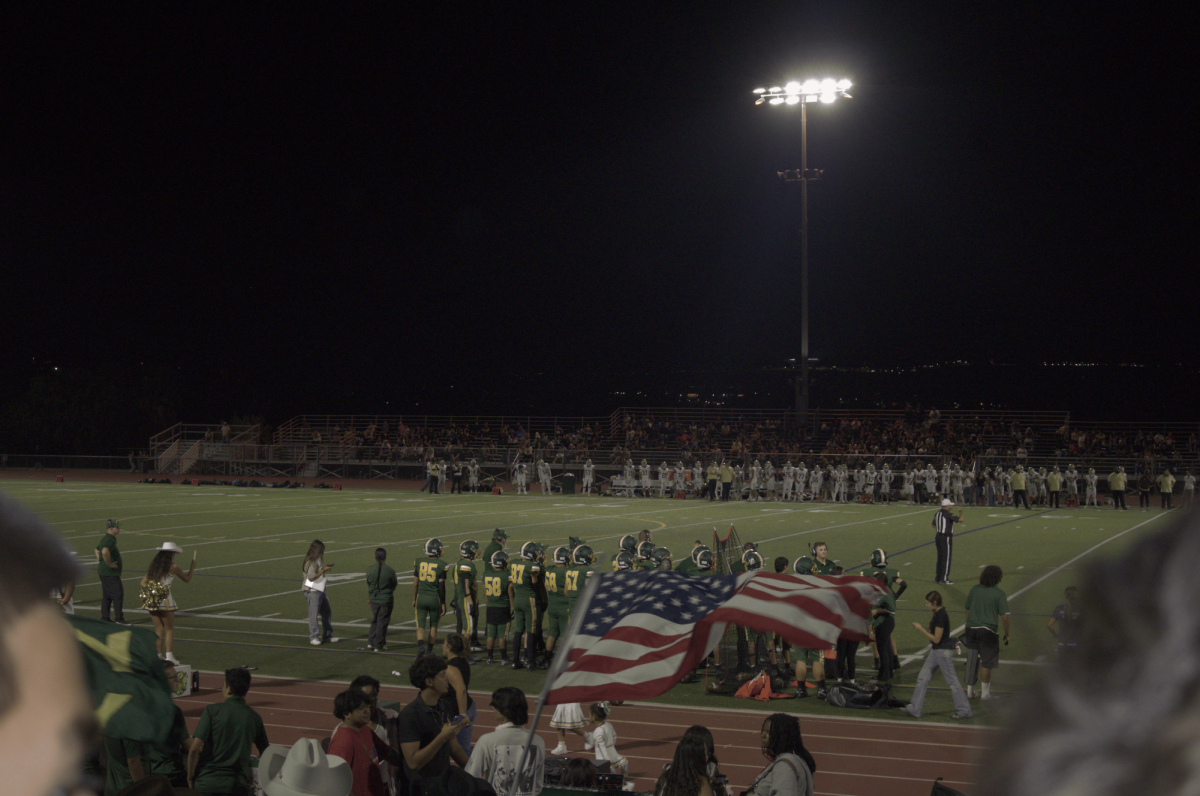 View from the student section during homecoming game.