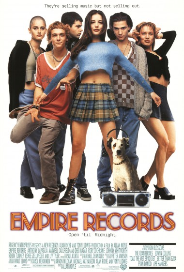 Official movie poster for "Empire Records."