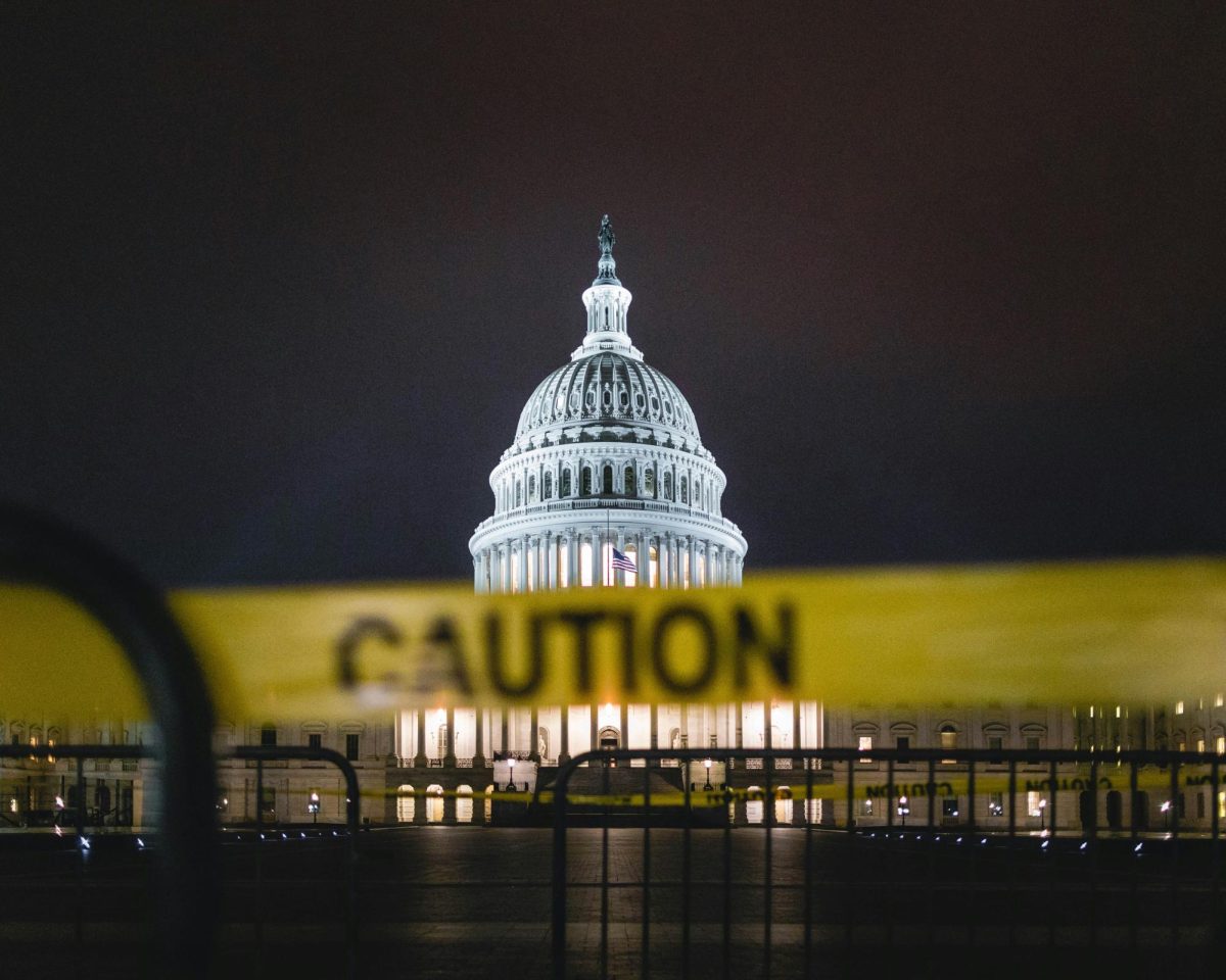 Caution Tape at the United States Capitol in Washington D.C.