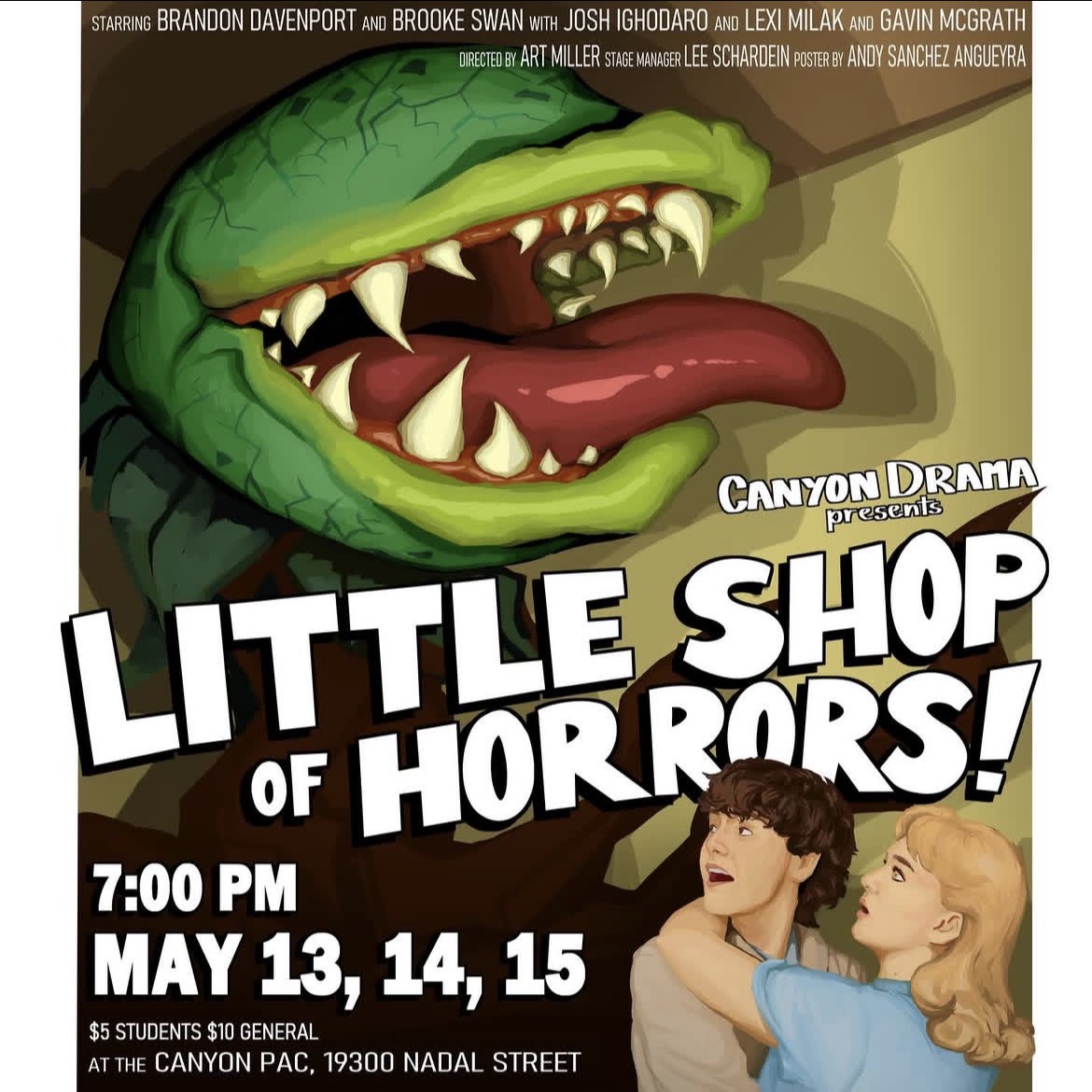 Play poster for "Little Shop of Horrors"