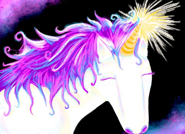 Illustration of a unicorn.